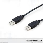 Câble USB A vers USB A 2.0, 1.8 m, m/m