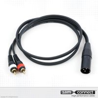 Câble 2x RCA vers XLR, 3m, m/m