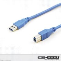 Câble USB A vers USB B 3.0, 3 m, m/m
