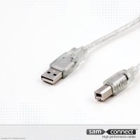 Câble USB A vers USB B 2.0, 1 m, m/m