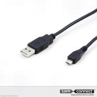 Câble USB A vers Micro USB 2.0, 1.8 m, m/m