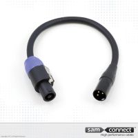 Câble XLR vers speaker, 0.3m m/f